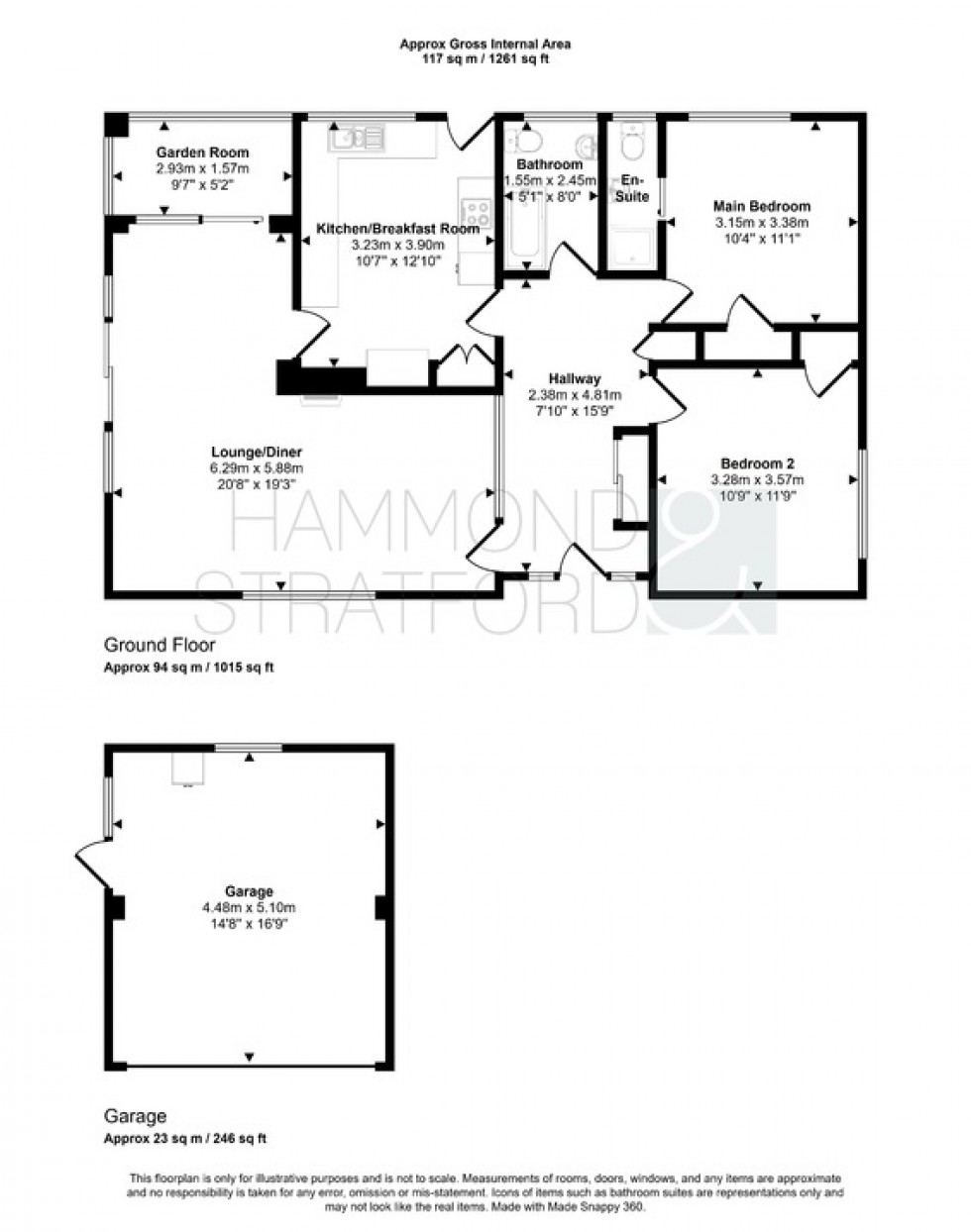 Floorplan for St. Davids Road, Hethersett