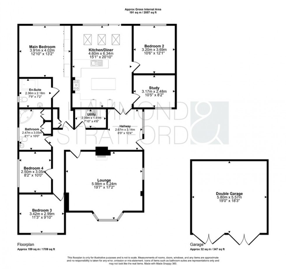 Floorplan for Harts Lane, Bawburgh