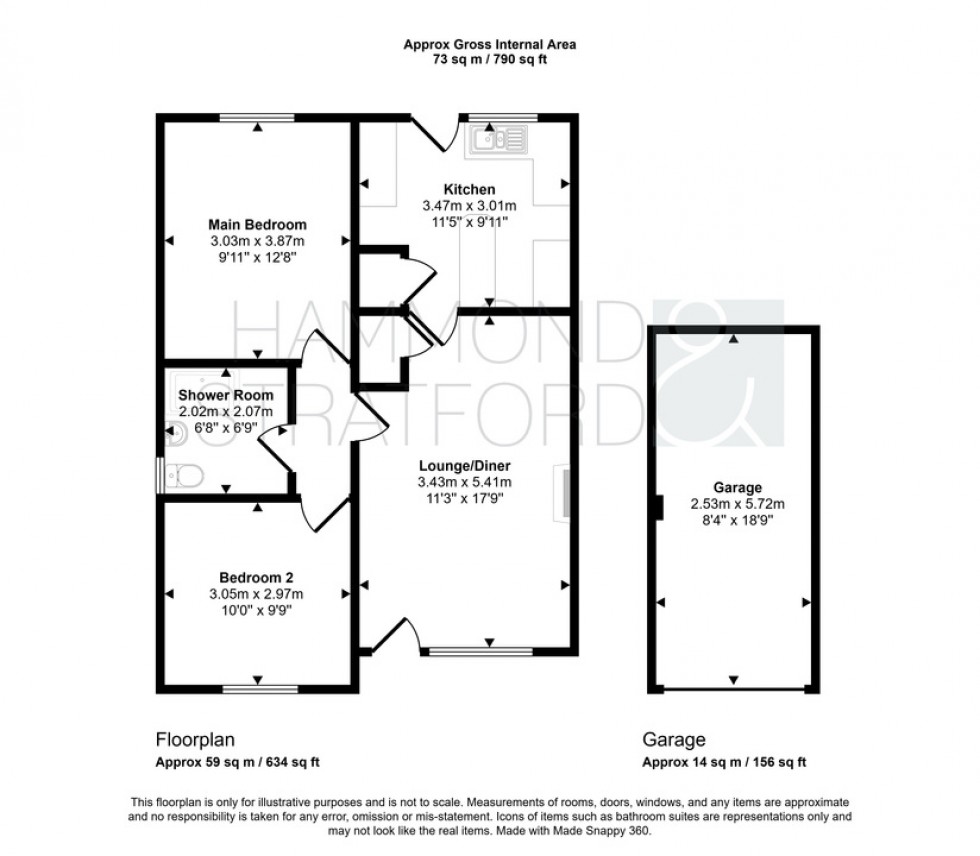 Floorplan for Park Close, Hethersett