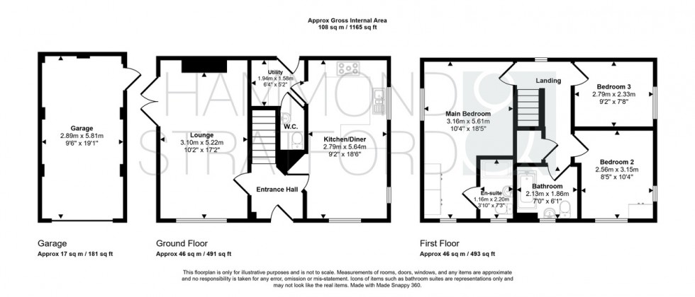 Floorplan for Archer Crescent, Wymondham