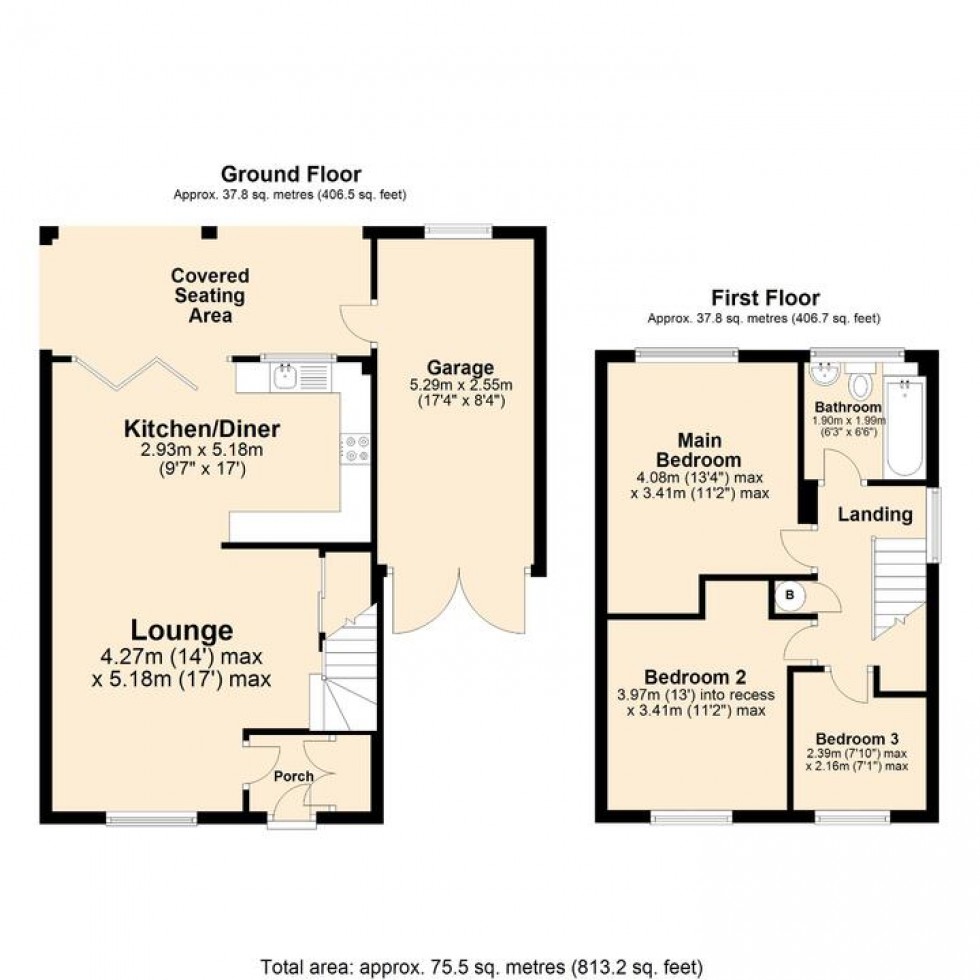 Floorplan for Barley Way, Attleborough