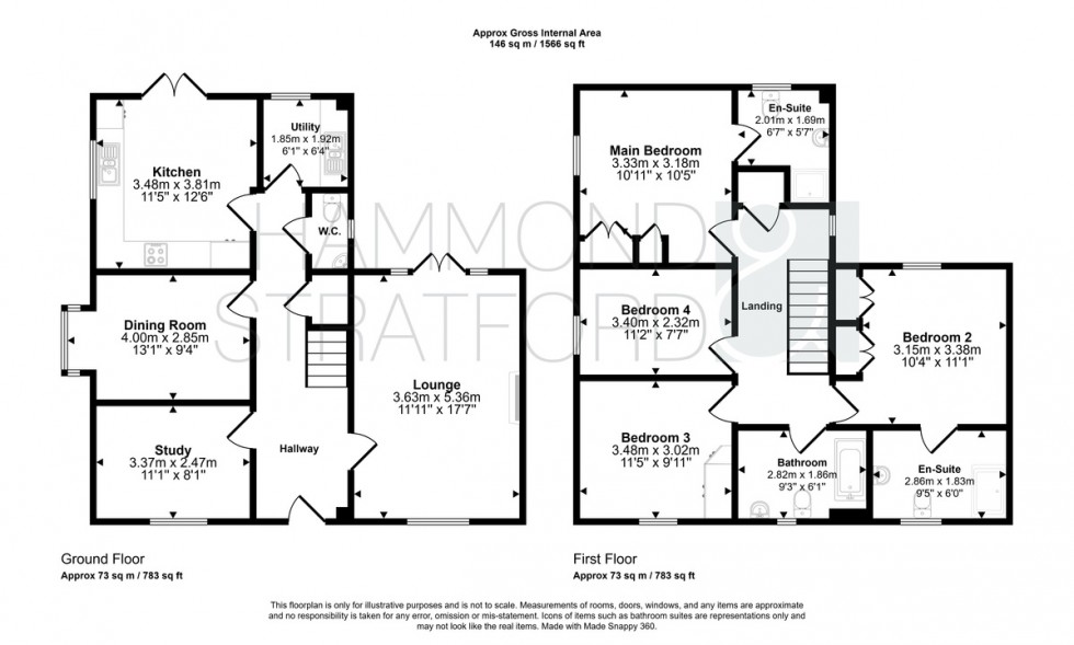 Floorplan for Kingfisher Close, Cringleford