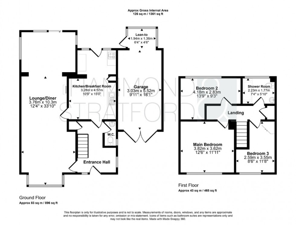 Floorplan for Meadow Close, Hethersett
