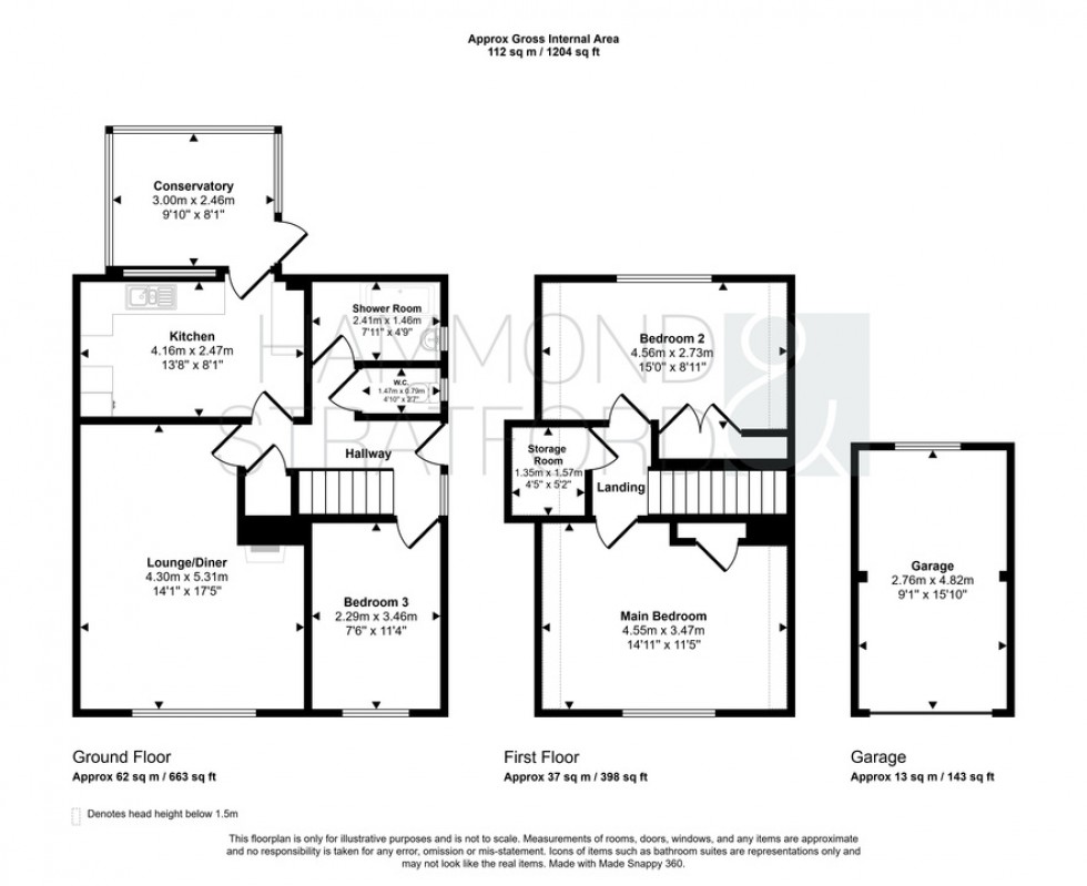 Floorplan for Granary Road, Attleborough