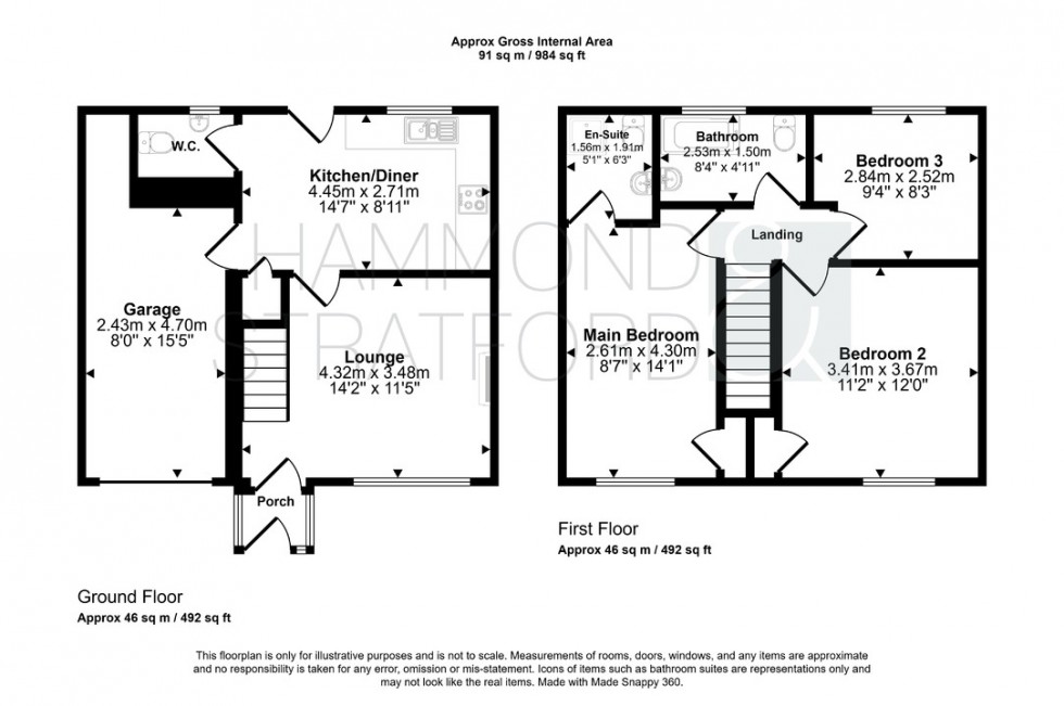 Floorplan for Marsh Lane, New Buckenham