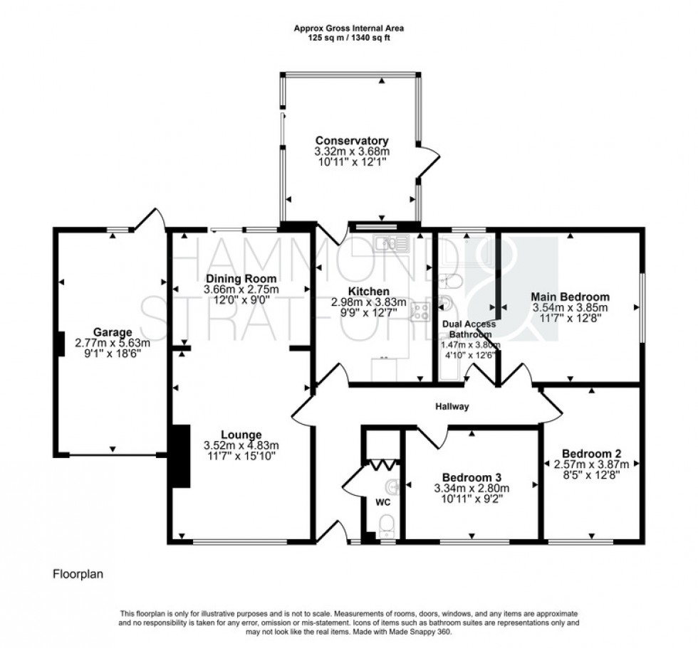 Floorplan for Sidell Close, Cringleford