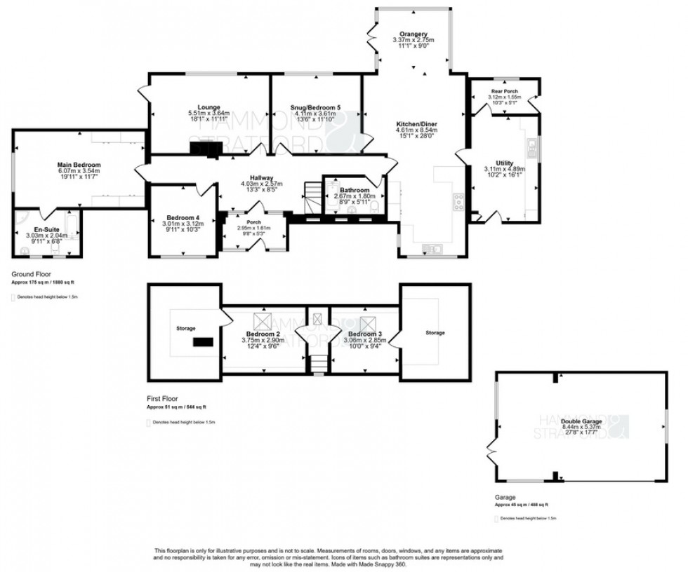 Floorplan for The Turnpike, Bunwell