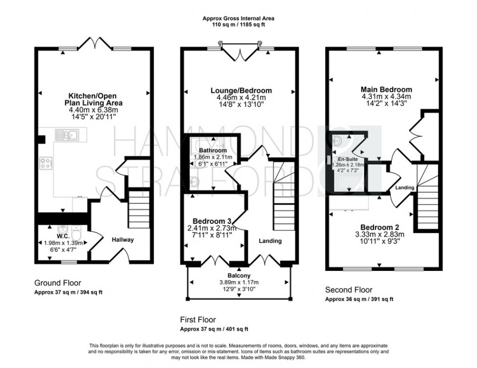 Floorplan for Almond Drive, Cringleford