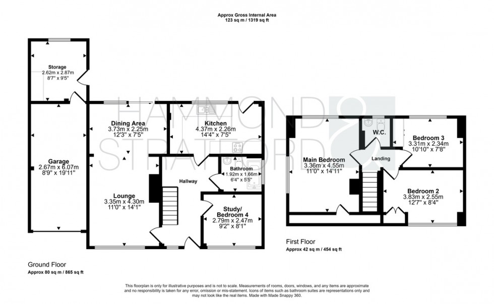 Floorplan for Mill Road, Hethersett