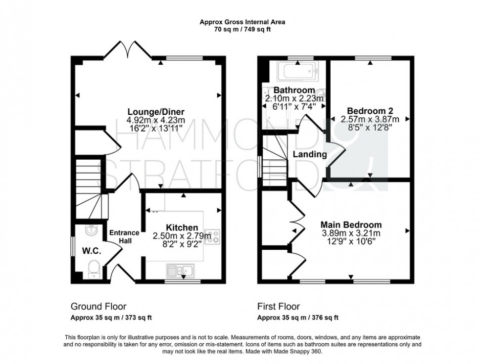 Floorplan for Poppy Way, Great Ellingham