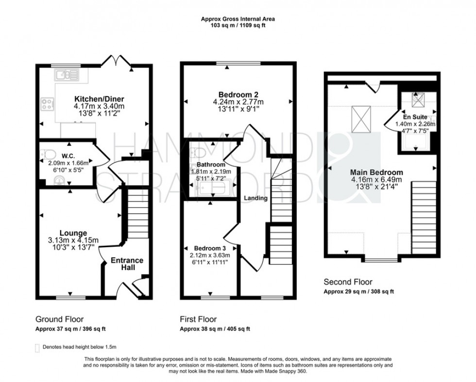 Floorplan for Shorten Place, Hethersett