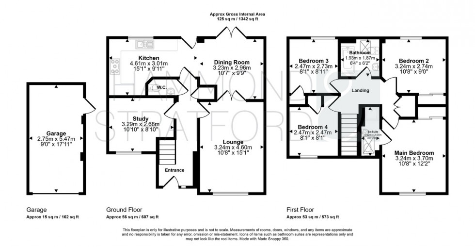 Floorplan for Snapdragon Close, Attleborough