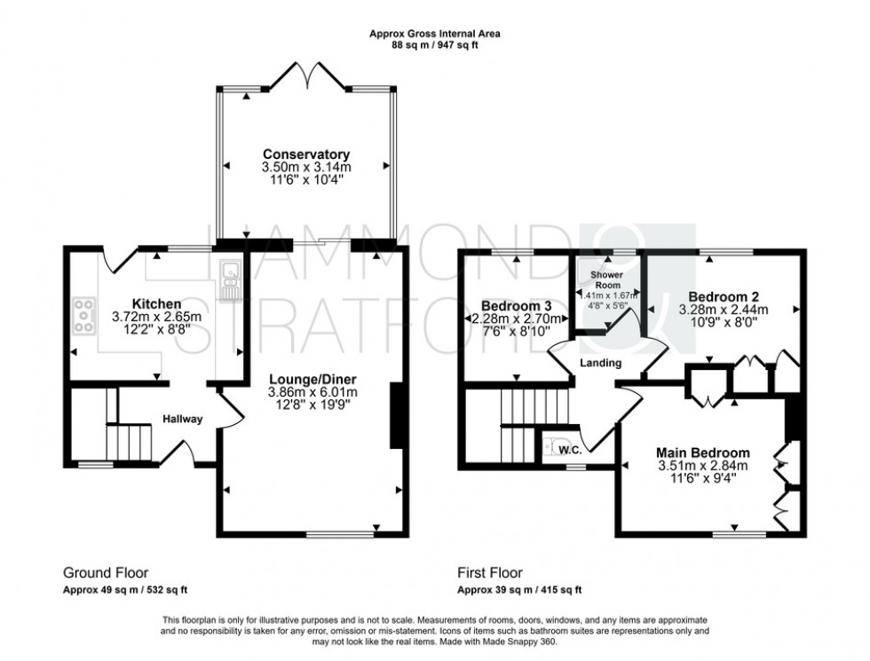 Floorplan for Little John Road, Tuckswood