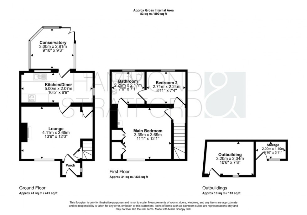 Floorplan for Back Lane, Hethersett