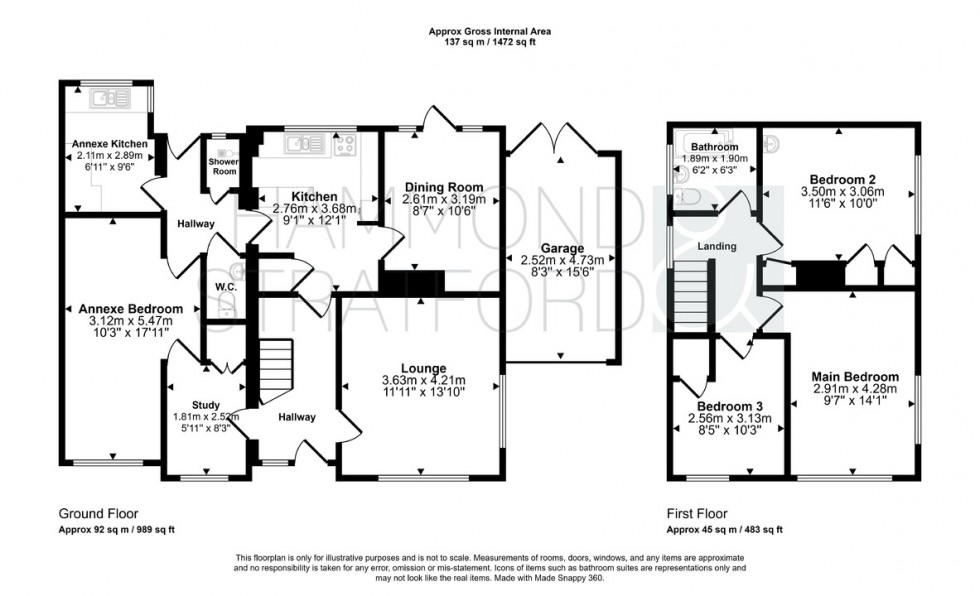 Floorplan for Welsford Road, Eaton Rise