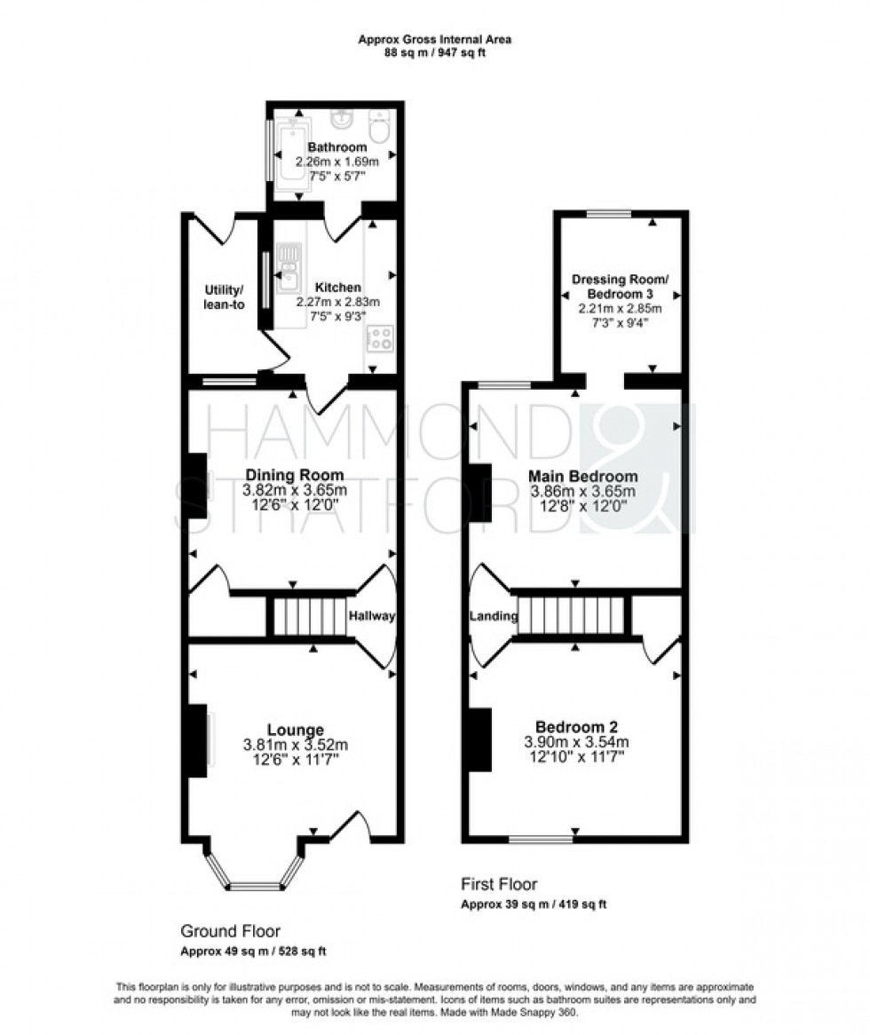 Floorplan for Merton Road, Norwich
