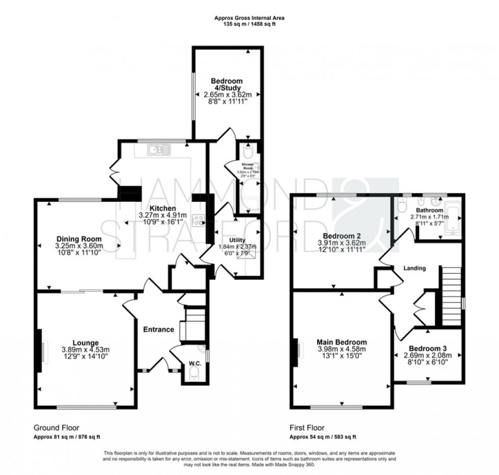 Floorplan for Welsford Road, Eaton Rise