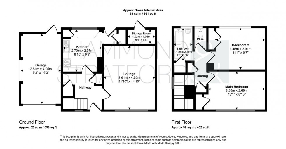 Floorplan for Halford Close, Attleborough