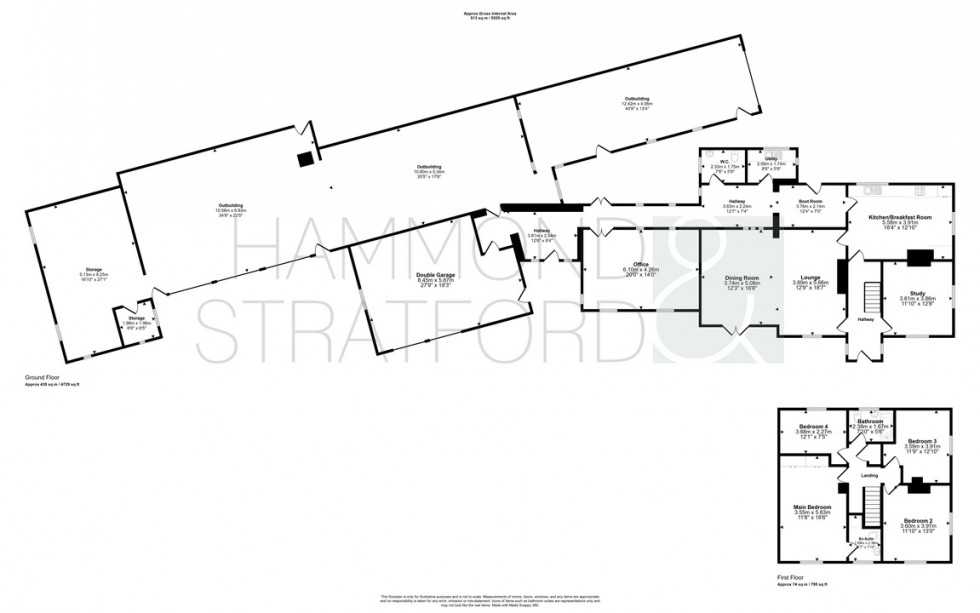Floorplan for Silfield Road, Wymondham
