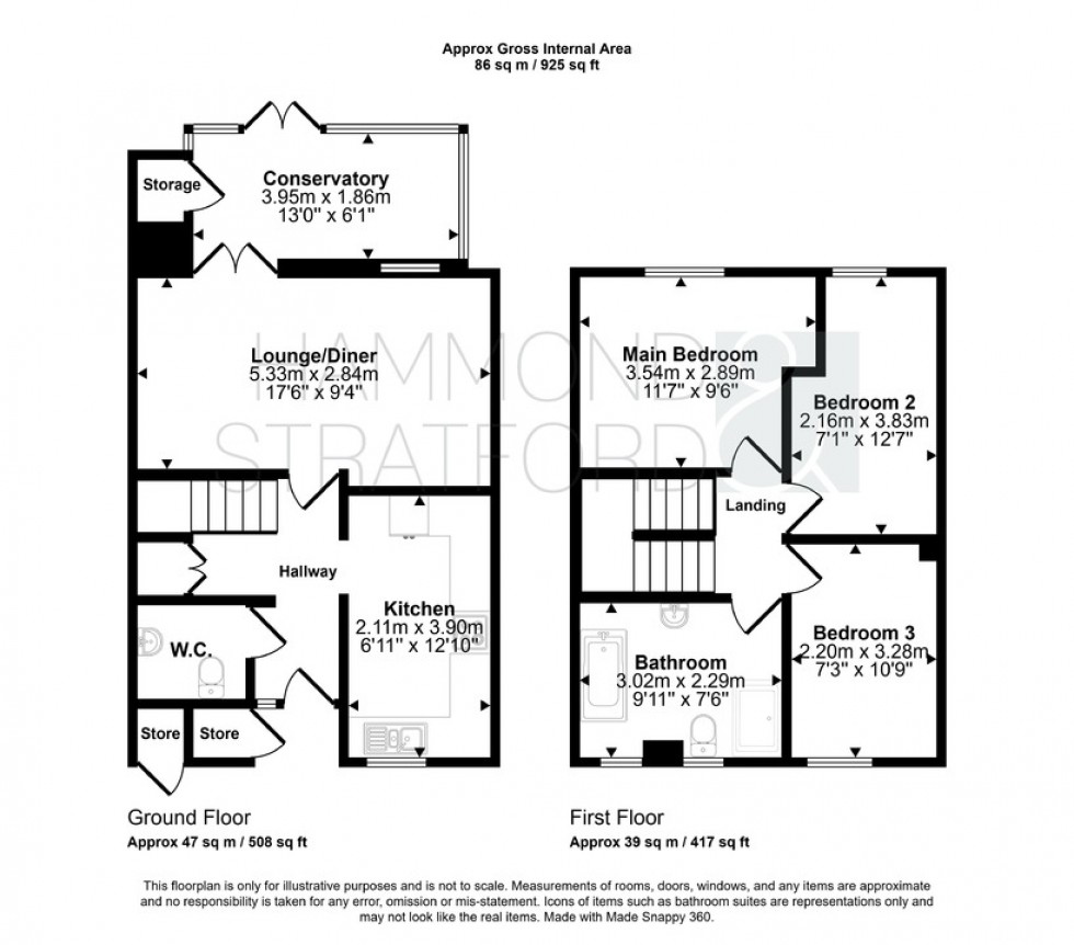 Floorplan for Pennyroyal, Norwich