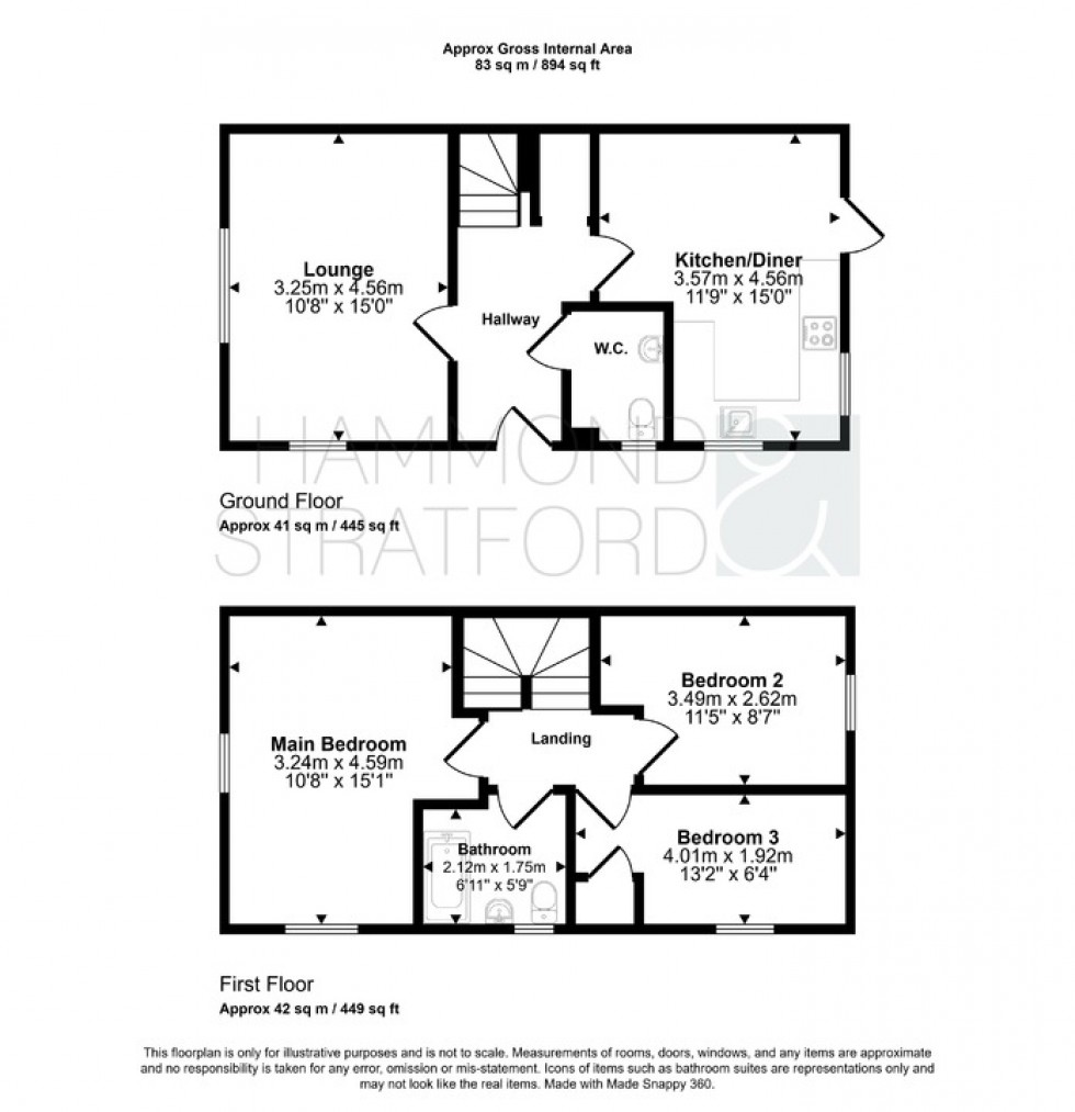 Floorplan for Haldane Drive, Cringleford