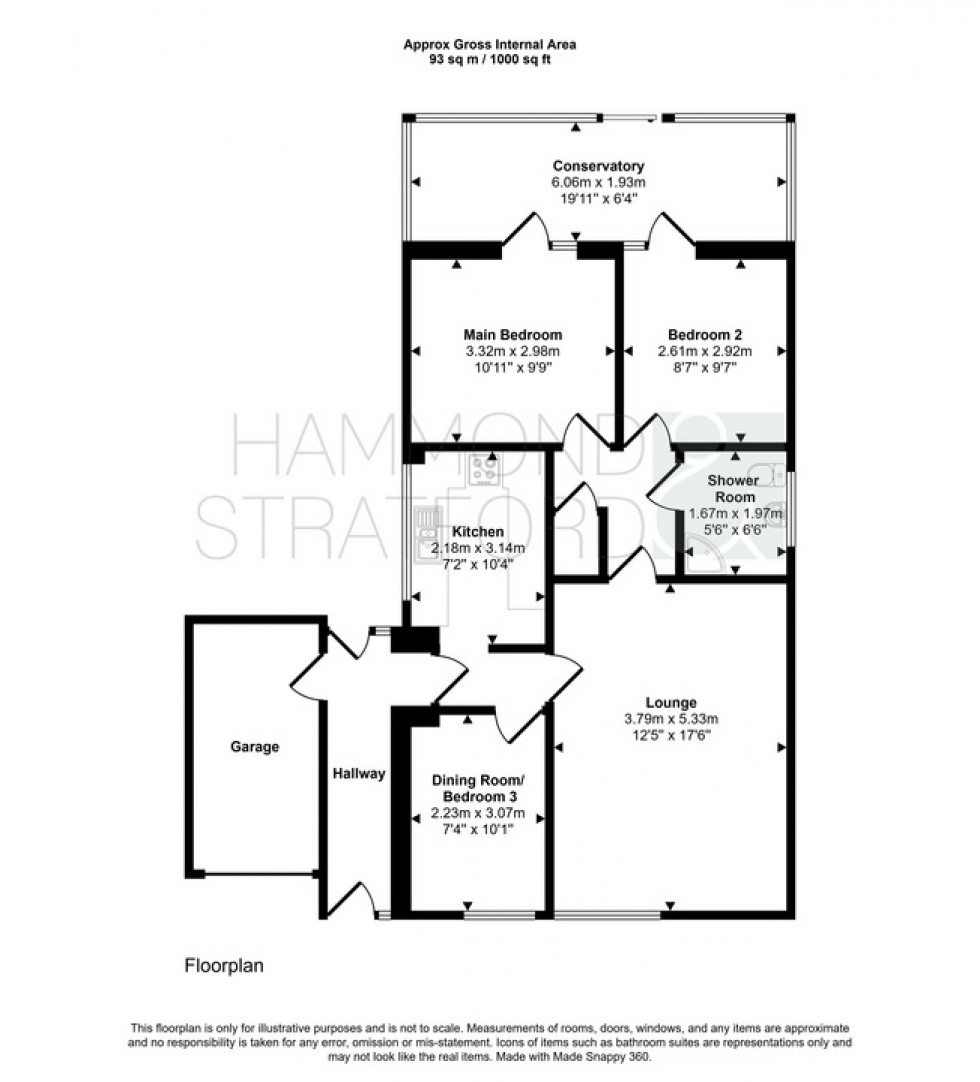 Floorplan for Firs Road, Hethersett