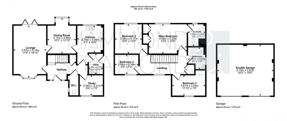 Floorplan for Juniper Close, Cringleford