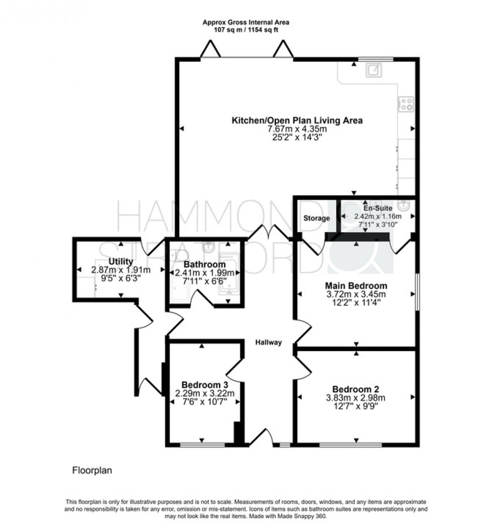 Floorplan for Cooks Terrace, Wicklewood