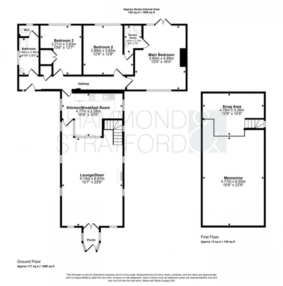 Floorplan for The Street, Caston, Attleborough