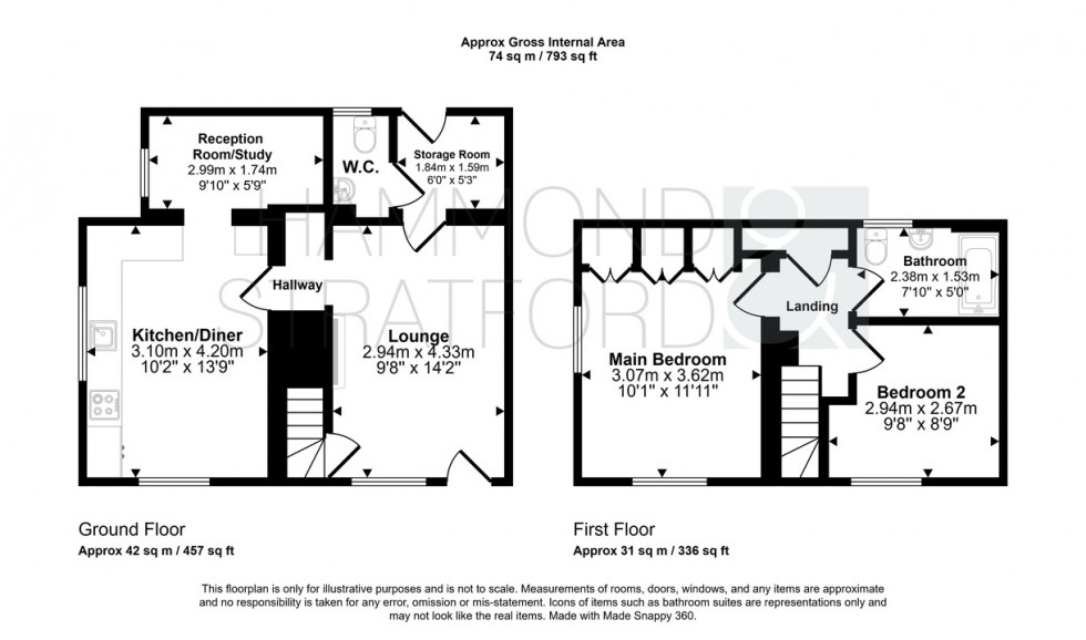 Floorplan for Queens Road, Hethersett
