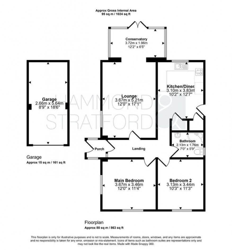 Floorplan for Skye Close, Norwich
