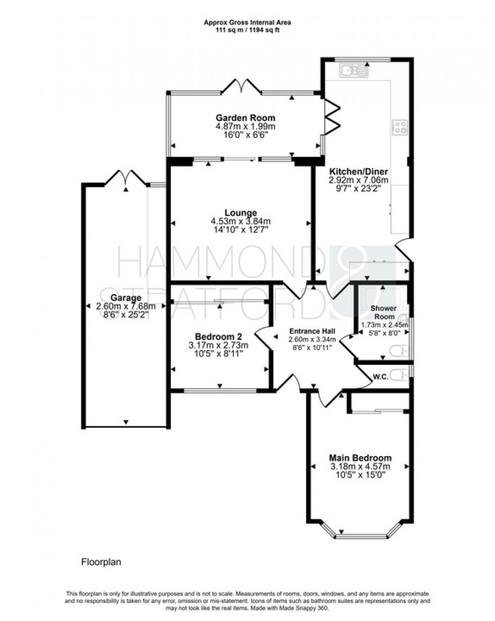 Floorplan for Parsons Mead, Eaton