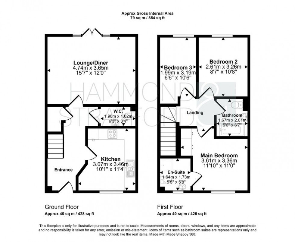 Floorplan for Red Admiral Way, Attleborough