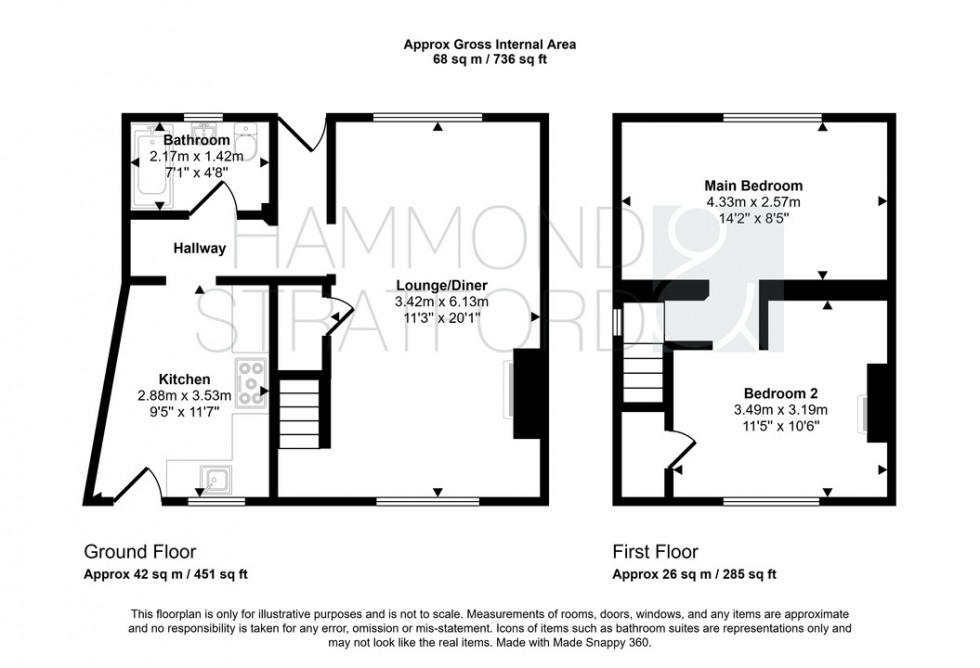 Floorplan for Chapel Street, New Buckenham