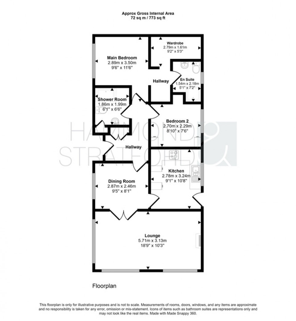 Floorplan for Appletree Close, Attleborough