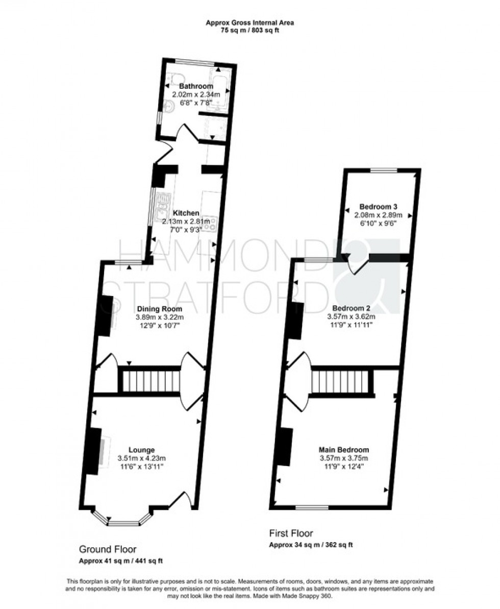 Floorplan for Cardiff Road, Norwich, Norfolk, NR2 3HR