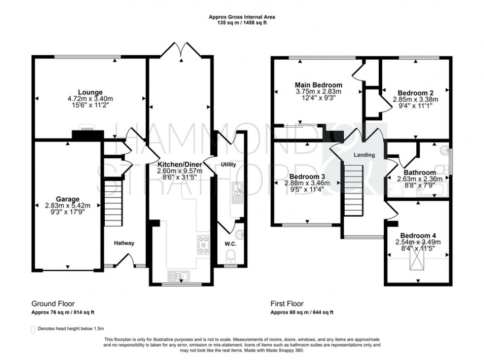 Floorplan for Great Melton Road, Hethersett