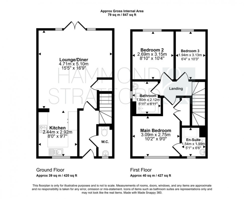 Floorplan for Almond Drive, Cringleford