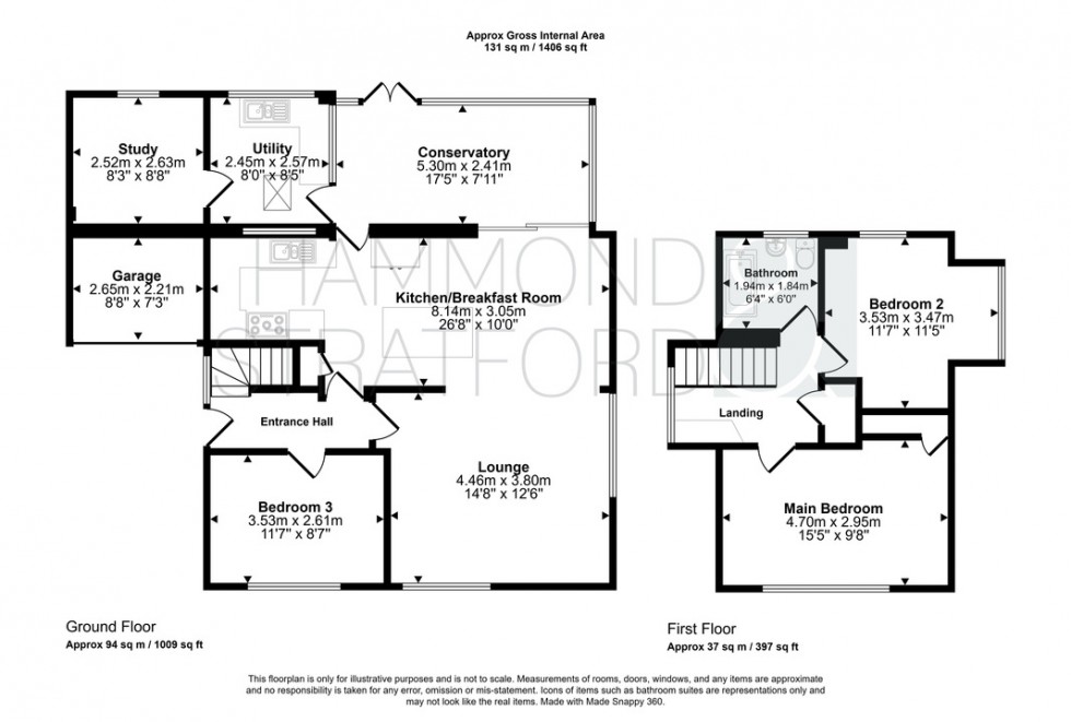 Floorplan for Cranleigh Rise, Eaton