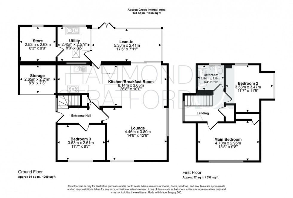 Floorplan for Cranleigh Rise, Eaton