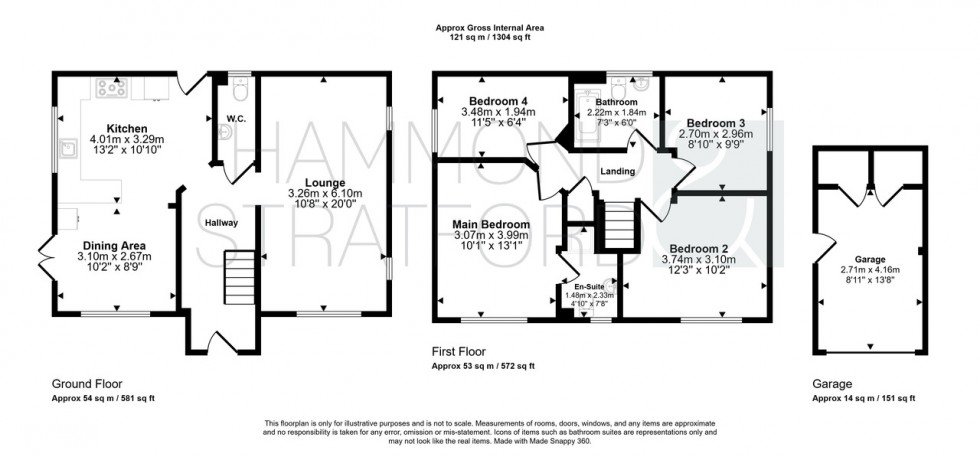 Floorplan for Tantallon Drive, Attleborough