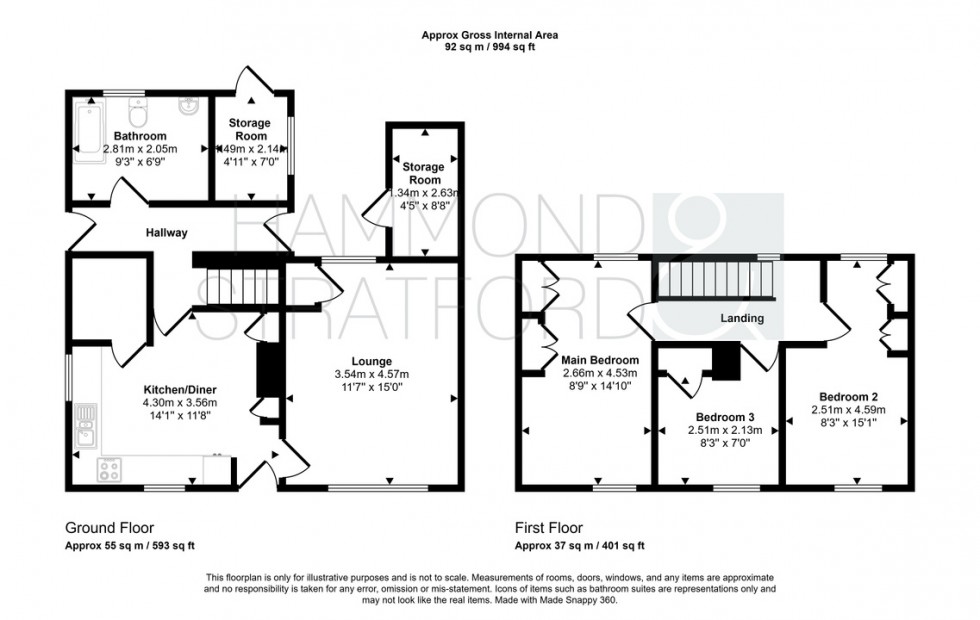 Floorplan for Greenways, Carleton Rode