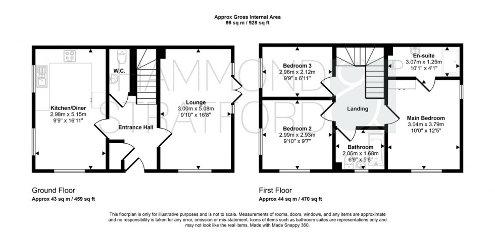 Floorplan for Sawyer Crescent, Hethersett