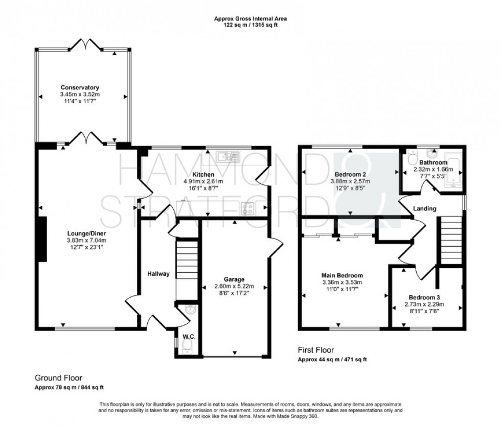 Floorplan for Watton Road, Great Hockham