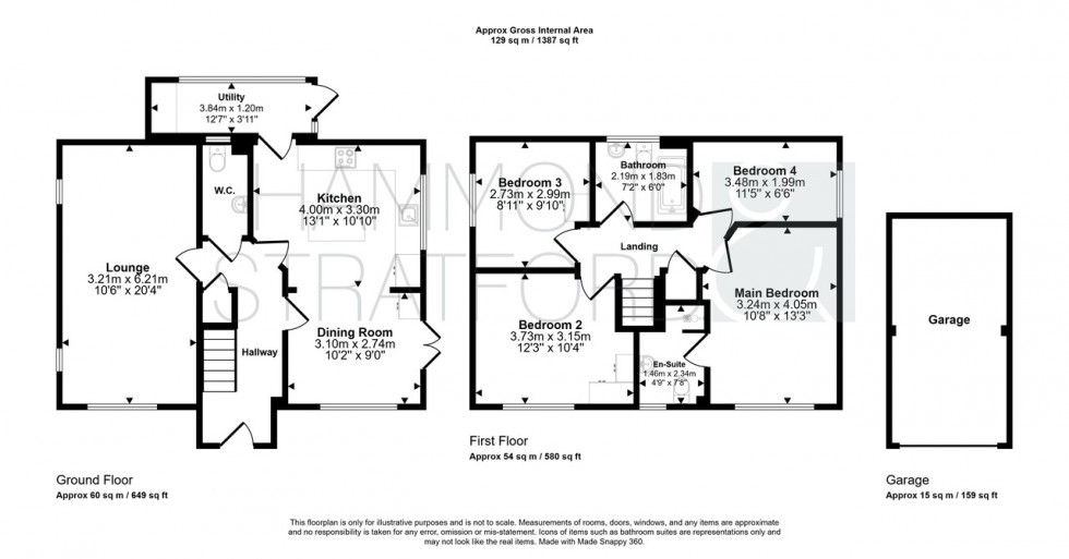 Floorplan for Varrick Way, Attleborough