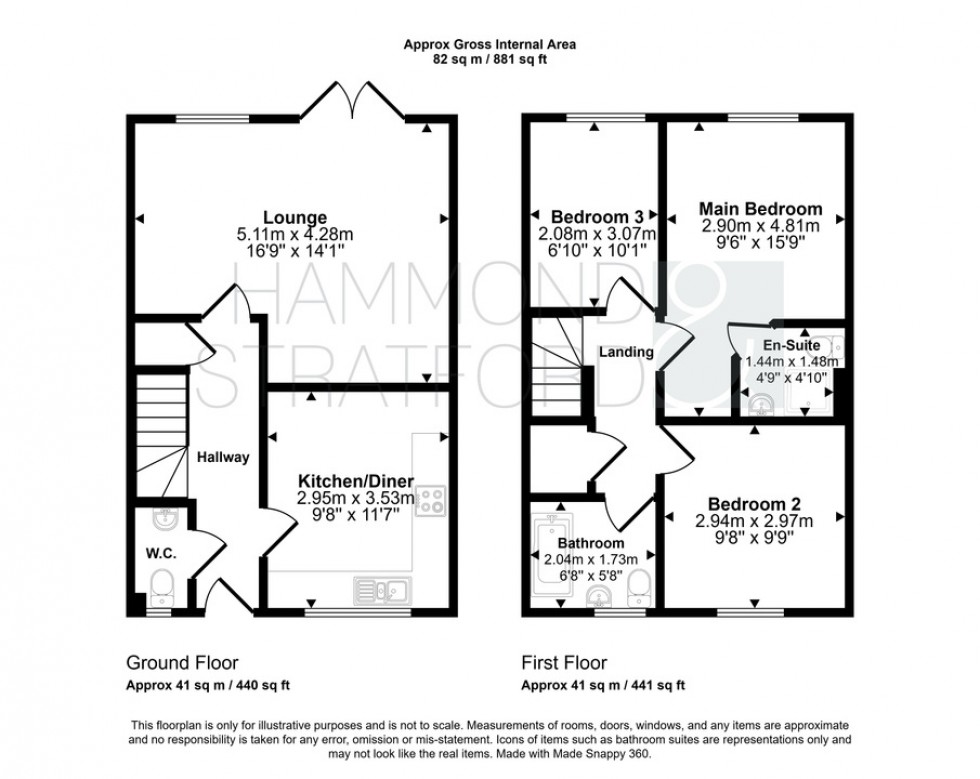 Floorplan for Tailor Place, Hethersett