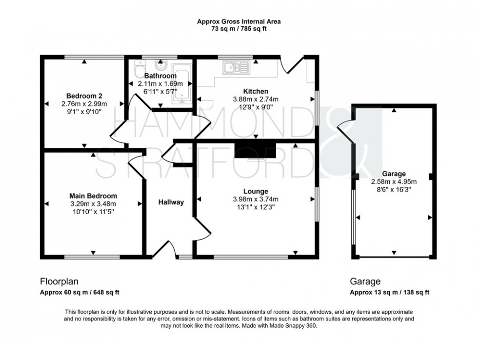 Floorplan for Arlington Gardens, Attleborough