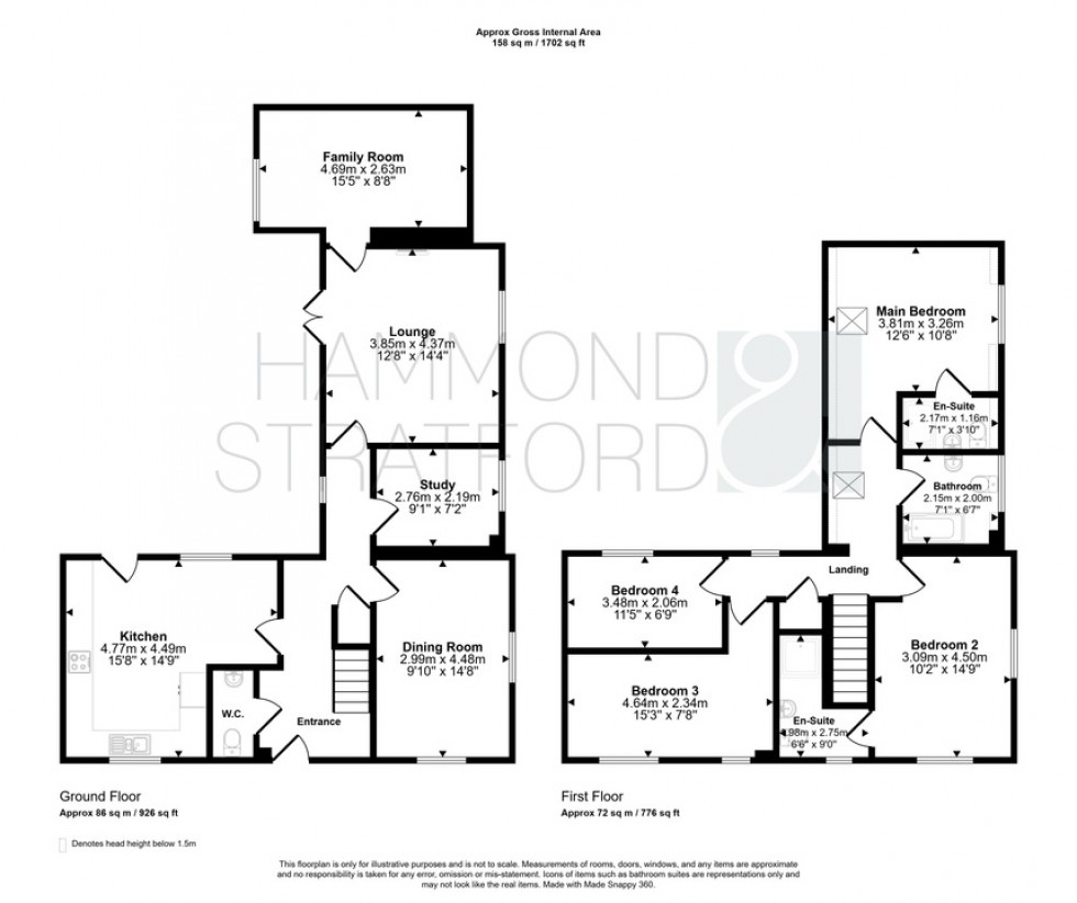 Floorplan for Camelia Close, Hethersett