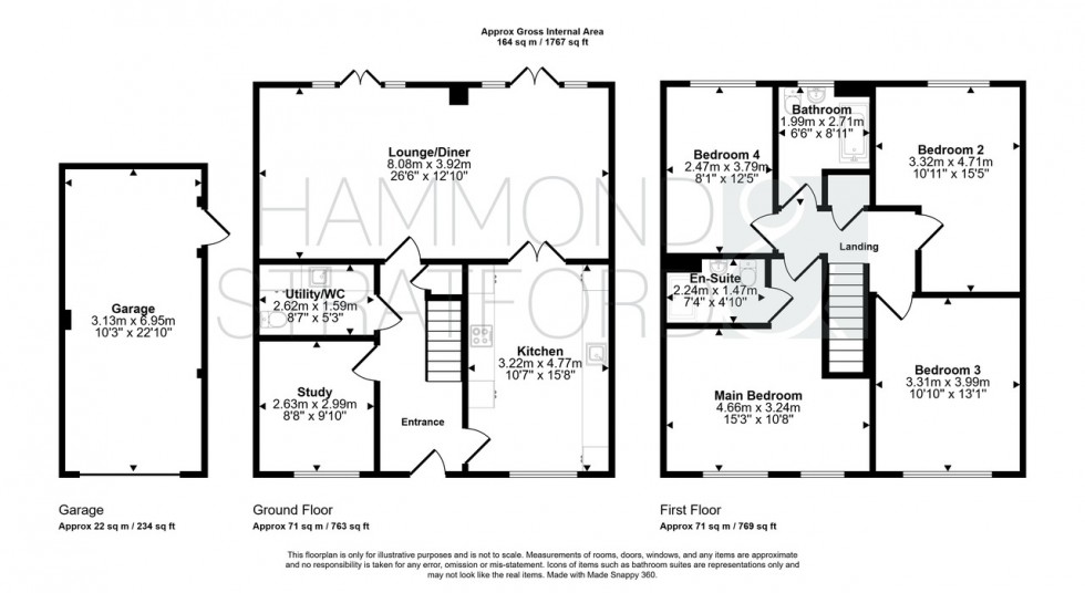 Floorplan for Bennett Crescent, Hethersett