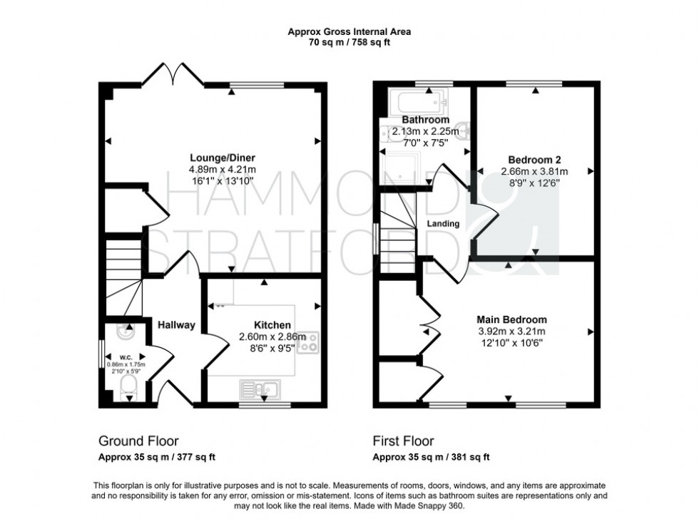 Floorplan for Poppy Way, Great Ellingham